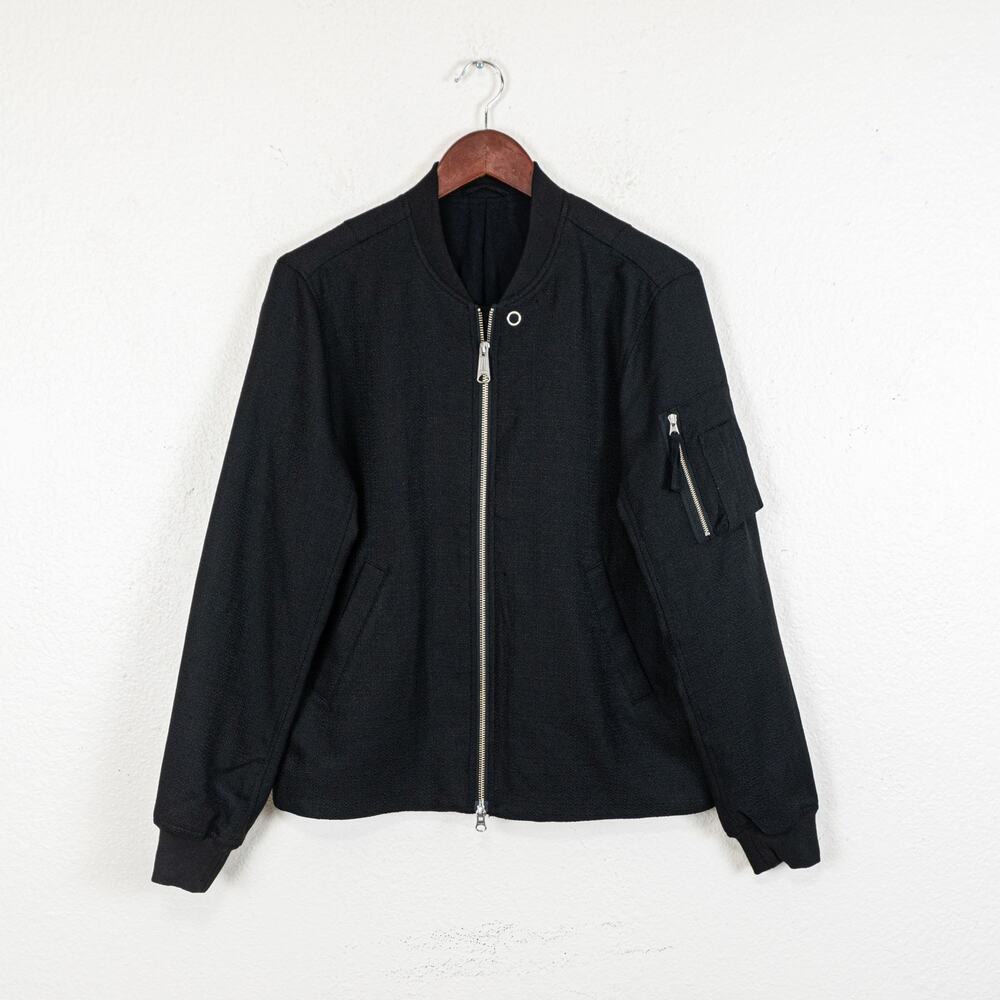 Saturdays NYC Julian Bomber Jacket in Black Size Small